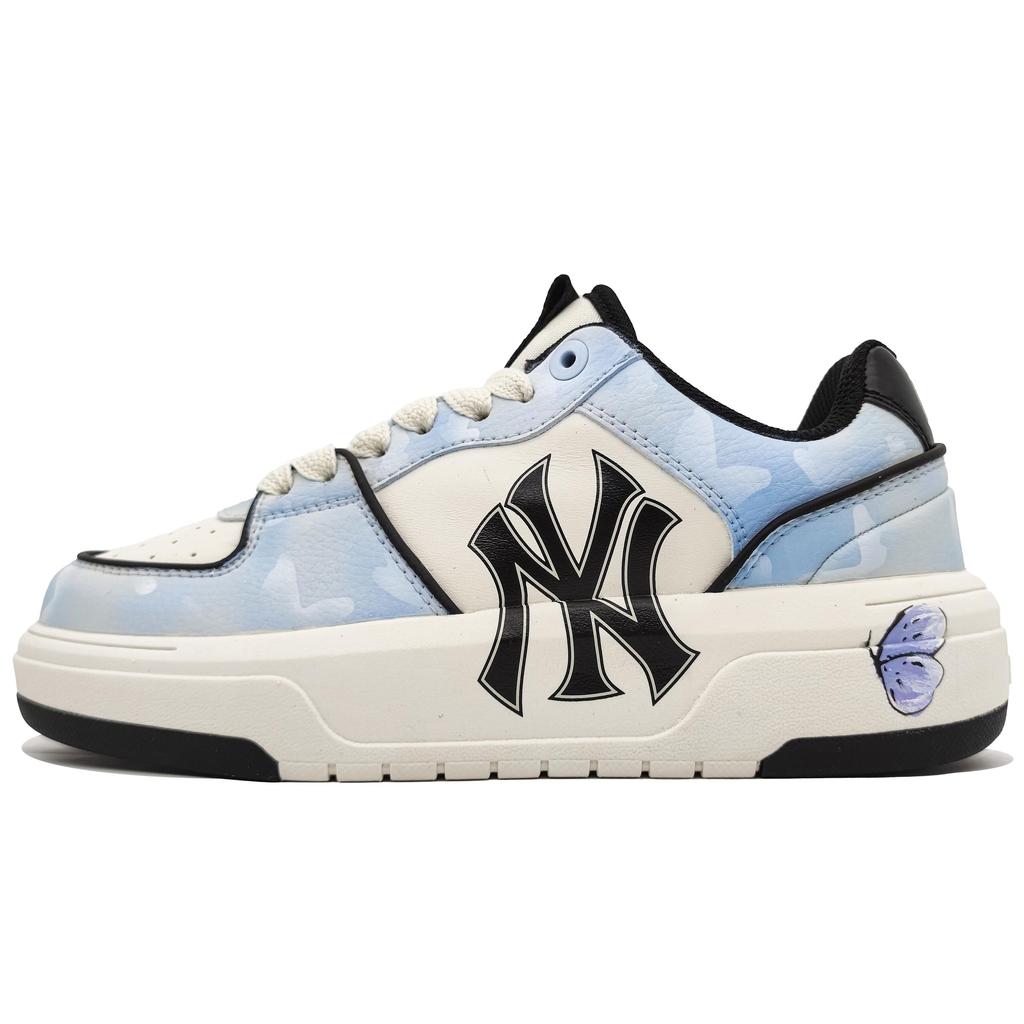 MLB Chunky Liner Slip Resistant Abrasion Resistant Low Top Skateboard Shoes Unisex Butterfly Blue 3ASXCA12N-50WHS(Team400-)