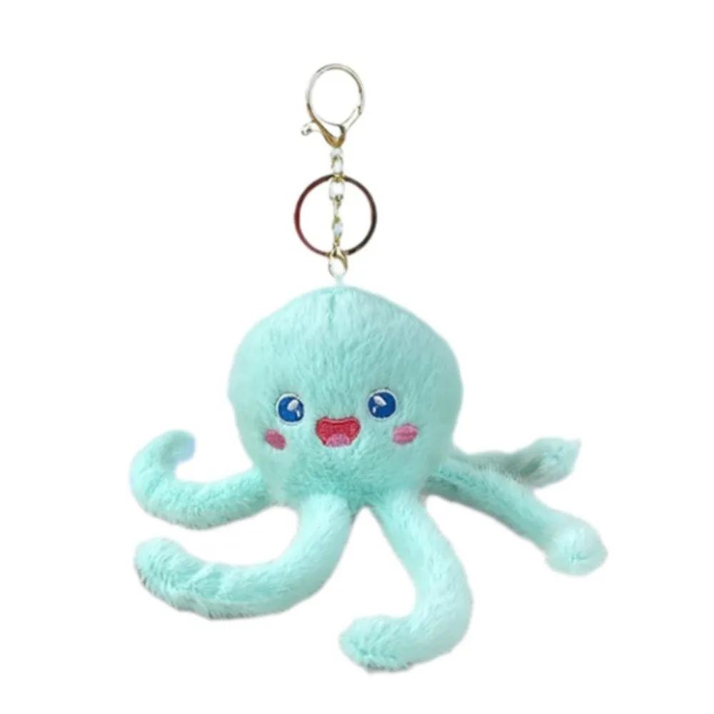 Turtle Ocean Animal Plush Keychain Octopus Starfish Plush Whale Keychain PP Cotton Simulation Animal Whale Small Pendant