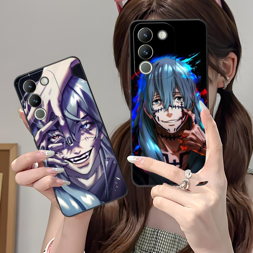 JJK Mahito Phone Case for VIVO Y77 76 75 74 73 72 58 56 55 51 50 38 36 Y19 Y18 Y03 Y01 5G Soft TPU Shockproof Cover