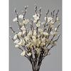 1pcs Artificial Flowers White Plum Blossom Fake Wintersweet Long Stem Plastic Flowers Home Hotel Office Wedding Party Garden Decor