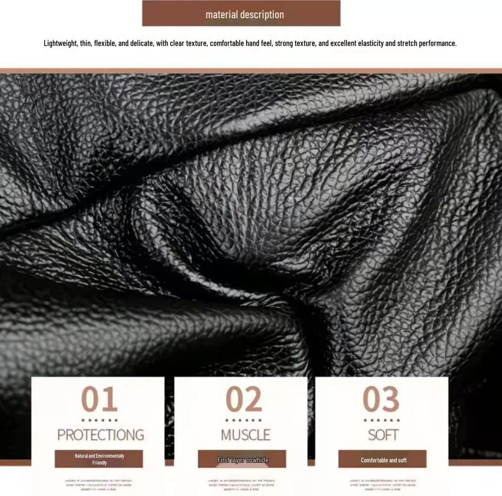 2025 Korean Style Genuine Leather Crossbody Fanny Pack - Top Layer Cowhide