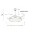 Invisible Fan Light: Modern, Energy-Saving Ceiling Fan for Bedroom or Living Room