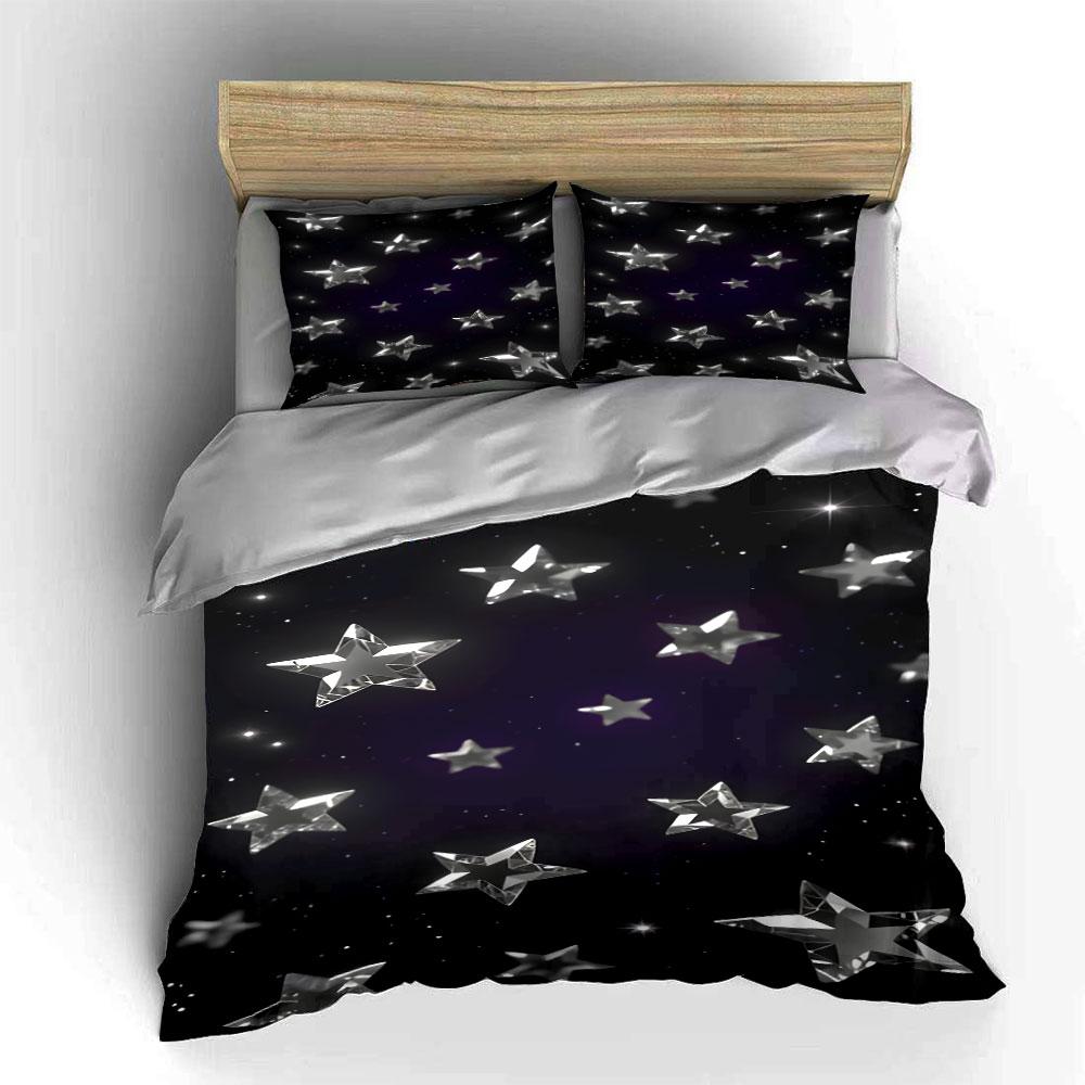 Whimsical Cosmic Nightscape. Bedding Sets Duvet Covers Pillowcases(1* Duvet Cover 2* Pillowcases Without Duvet Insert)