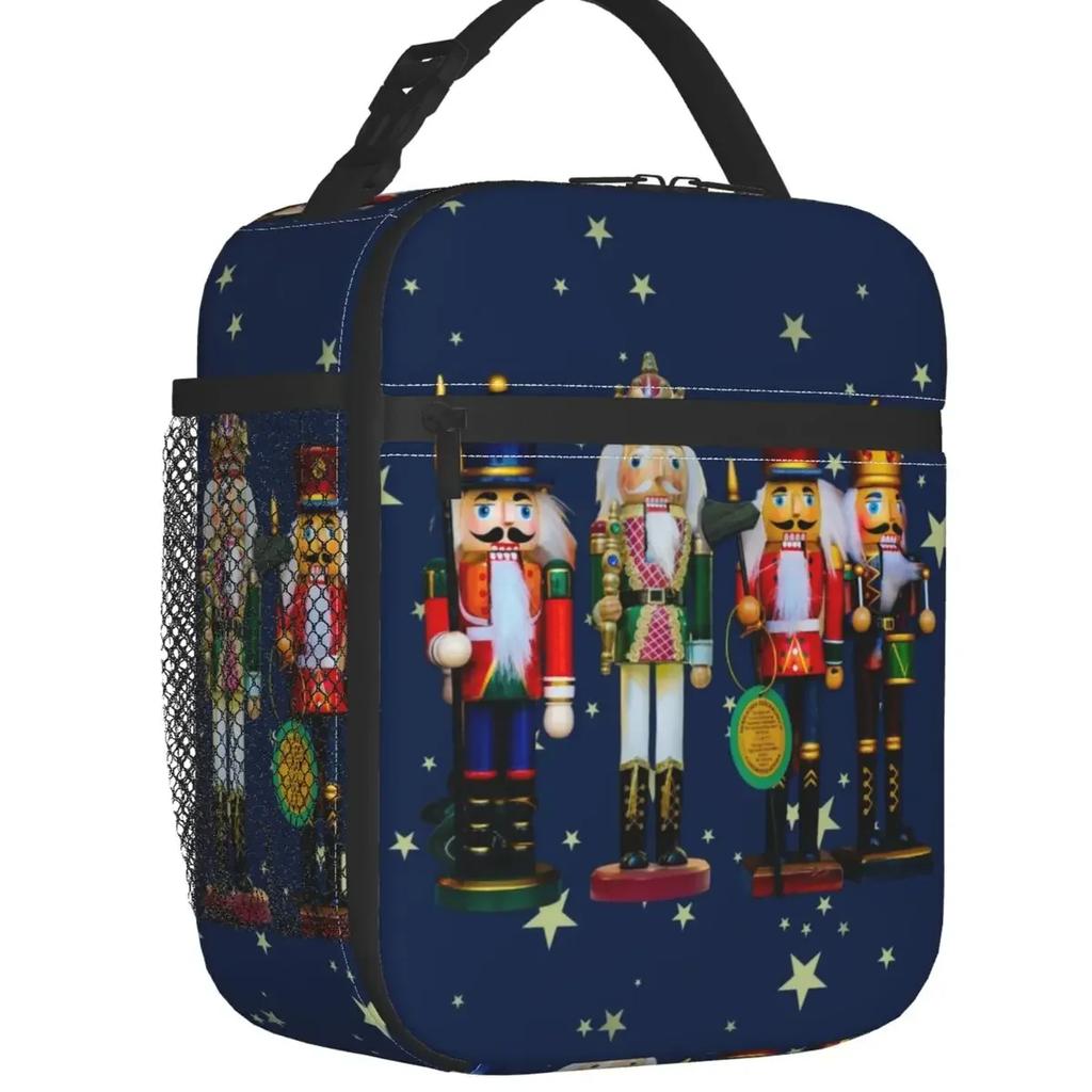 Nutcracker Ballet Dancer Thermal Insulated Lunch Bag Women Resuable Lunch Tote for Outdoor Camping Travel Multifunction Food Box