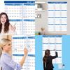 Calendario de Pared Doble Cara 2026 Planificador Anual de 12 Meses Calendario Borrable en Seco Calendario Mensual Para Planificación