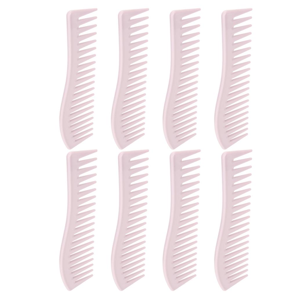 8pcs Wide Tooth Comb ABS Hair Detangling Comb Portable Compact No Handle Shampoo Styling Comb for Ho