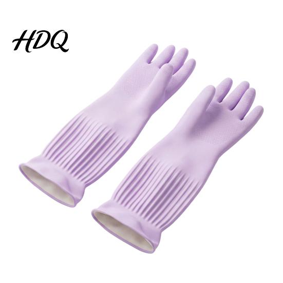 Waterproof Dishwashing Gloves Extended Gloves Anti-slip Grip Natural Latex Elbow Length Long Sleeve Rubber Protective Durable Cleaning for