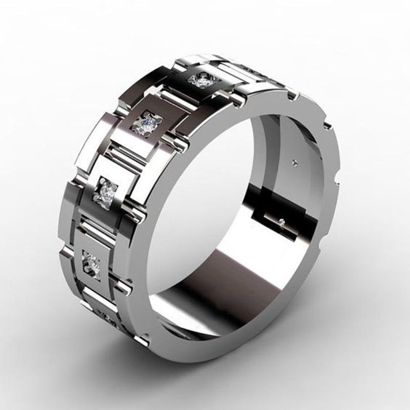 Mei Mary Creative gold-plated diamond ring - fashionable ring for men and women