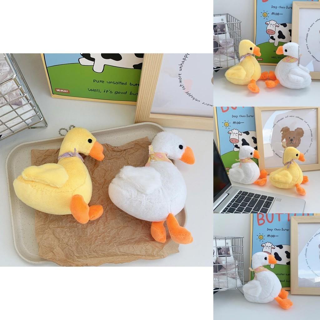 Adorable Plush Duck Scarf Toy Mini Keychain Wedding Toss Gift Cute Animal Doll