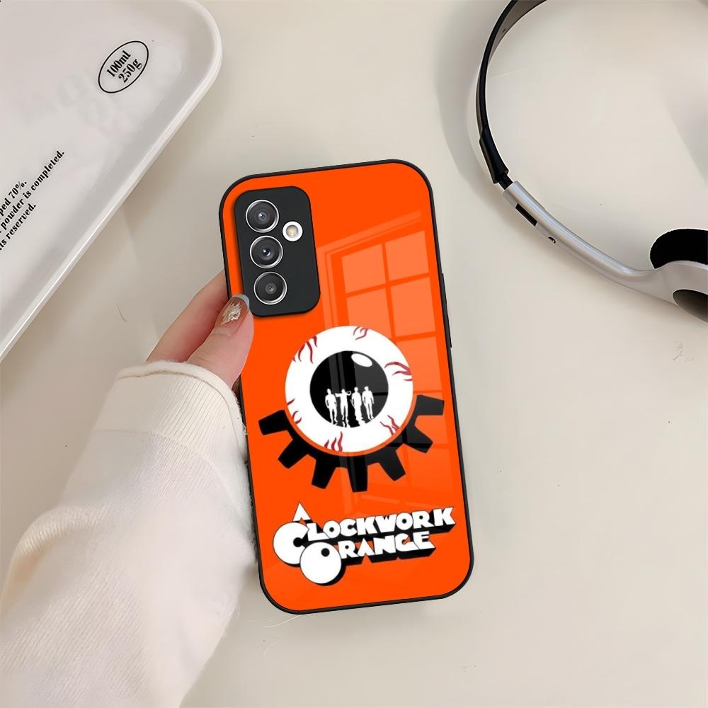 A Clockwork Orange Phone Case Glass For Samsung S24 S23 S20 S25 S21 S22 Ultra Fe Plus A05 A06 A16 A26 A36 A56 Coque