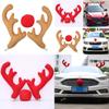 Festive Christmas Car Roof Decoration With Unique Deer Antlers Pvc And Cloth Material