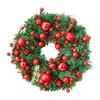 Artificial Christmas Wreath Holiday Ornaments Home Decor Christmas Decoration for Window Party Farmhouse Porch Celebration