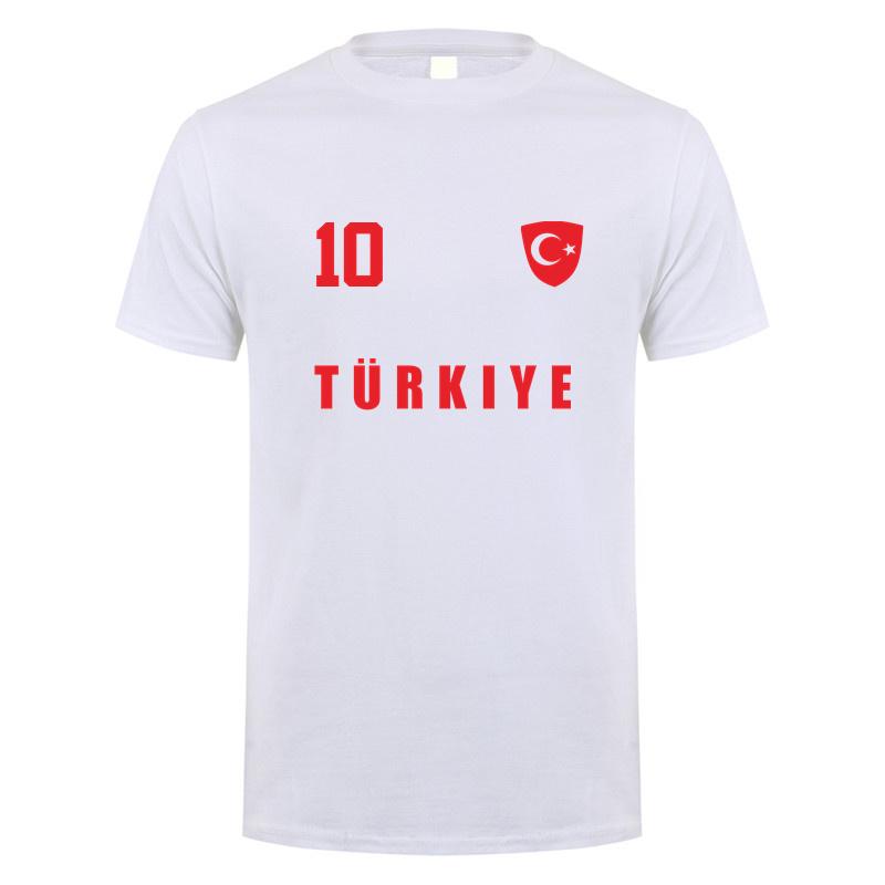 Turkey Footballer T Shirt Summer Cool Unisex Cotton Short Sleeve Turkey Tshirts Gift Unisex Tee Tops OT018