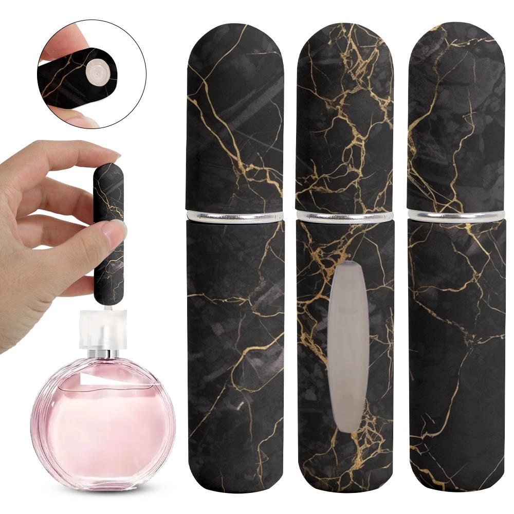 Marble Pattern High-end Printing 5ML Perfume Sub-bottling Sample Portable Travel Bottom Direct Charging