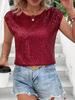 European and American Style Sleeveless Sequin Party Top for Women