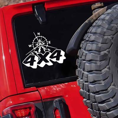 4X4 Mountain Compass Creative&funny Stickers for Cartoon Fans&lover,high Quality for Car Trucks Motorcycles &laptops