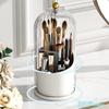 360° Rotary Makeup Brush Holder with Cover Luxury Cosmetics Lipstick Eyebrow Pencil Holder Eye Shadow Storage Box