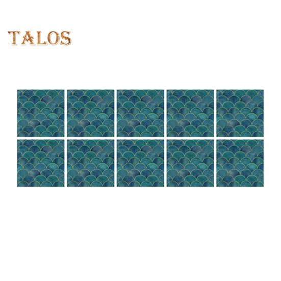 TDStore 10Pcs DIY Decro Self Adhesive Waterproof Marble Crystal Film Tile Wall Stickers