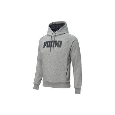 Felpa con Cappuccio Sportiva Casual con Stampa Logo Attivo Uomo Felpa Grigia 582682-03
