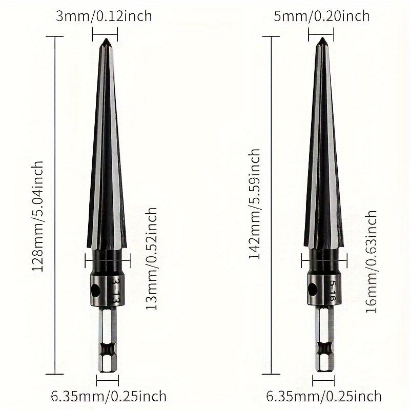 Tapered Hex Reamer,Tapered Reamer,T Handle Taper Reamer, Reamer Tool, Bridge Pin Hole Handheld T Shape Hand Reamer