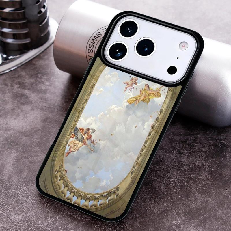 Vintage Baroque Painting Phone Case For iPhone 17,16e,15,14,13,12,11,Mini,Pro,MAX soft Silicone Cover