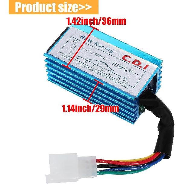 Racing 5 Pins AC CDI Box for GY6 50cc - 70cc 90cc 110cc 125cc 150cc Scooter 4-Stroke Engine ATV Go Kart Moped Quad Pit Dirt Mini Pocket Bike Chopper