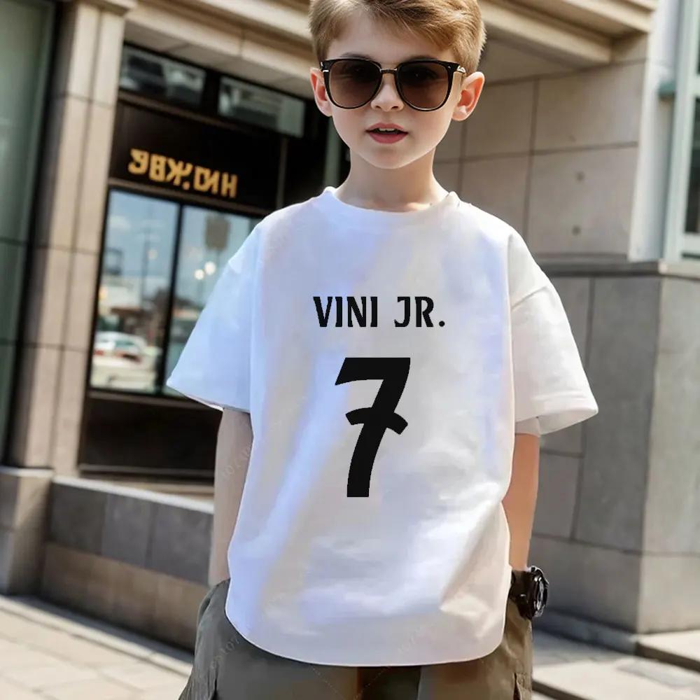 Children T-shirt Fashion Baby Cotton T Shirt Girls Boys Tshirt Football Sports Toddler Tees Summer Kids Clothes Gift Unisex Tops