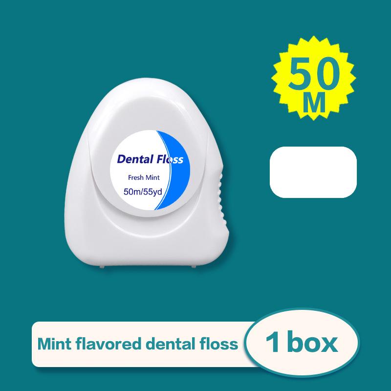 1 Pcs Box Mint Dental Floss Roll Cleaning Oral Tools Dental Floss Stick Adult Home Set Cleaning Interdental Brush