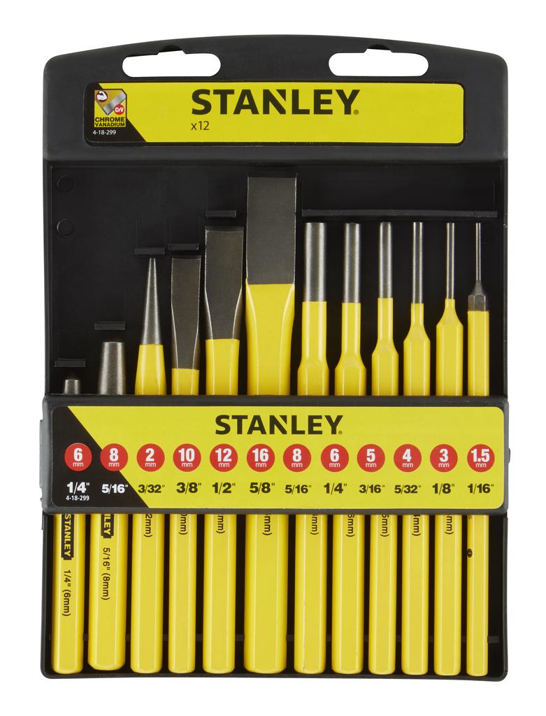 CHISELS + PUNCHES SET 12 PCS - S/18-299-4