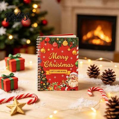Holiday Gift Card Organizer Merry Christmas Book, Sturdy Greeting Holder, Stocking Stuffers for Adults Decorative Presenter Wife Girlfriend