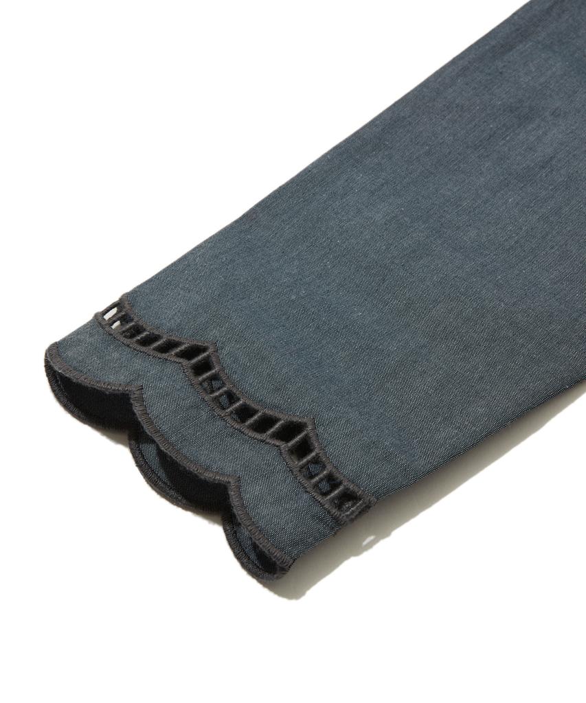 PENFIELD Laser-Cut Embroidered Shirt Indigo_Fs1Wr21F