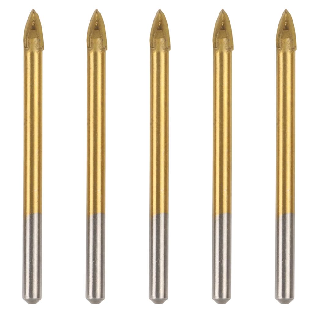 5PCS Industrial Grade Glass and Tile Drill Bits 512mm Length for Wood and Concrete Applications High Toughness