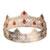 Men's Golden King Crown Tiara Adult Birthday Crown Halloween Stage Opera Performance Unisex