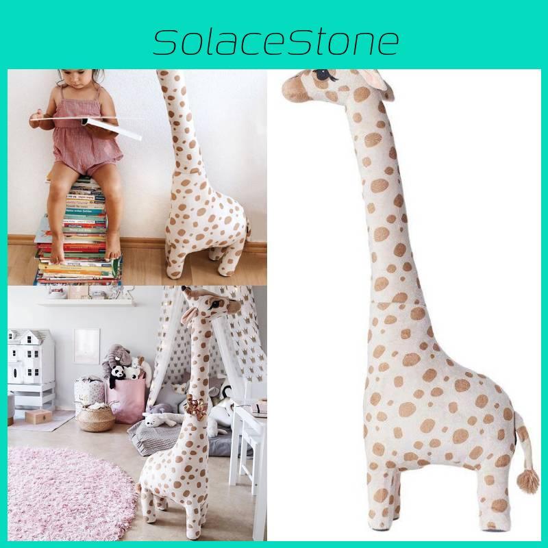 Cute Giraffe Plush Toy Sleeping Pillow For Kids Bedroom Decor And Nap Support