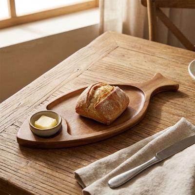 Natural Serving Platter Handmade Fish Shaped Plate Fruits Plate Bread Tray  Candy Display