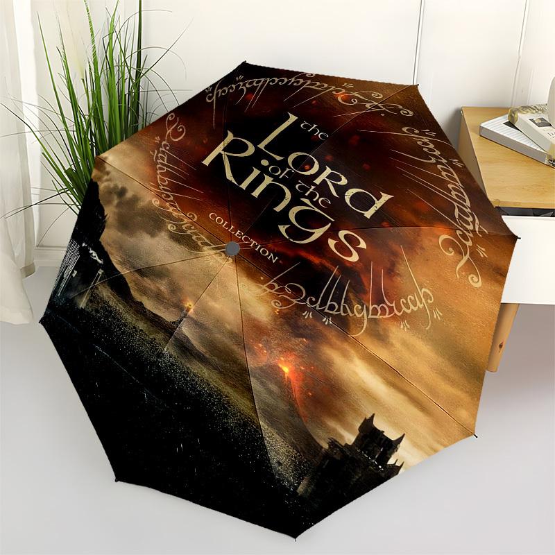 

1pc Lord of the Rings Collection Umbrella with Plastic Handle,Suitable for All Seasons Travel Outdoor Multi-functional UmbrellaDCS267