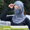 Anti-Uv Ice Silk Sun Hat Adjustable Breathable Sunscreen Hat With Shawl Quick Drying Sunshade Cap Outdoor Sports