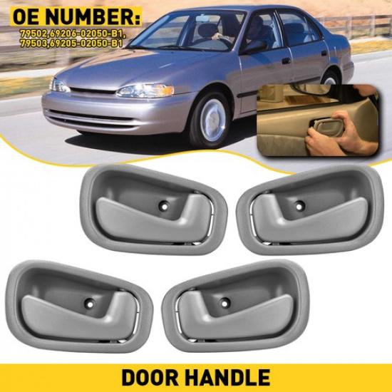 Interior Front Rear 4Pcs Door Handles ide For 98-02 Toyota Corolla EXV
