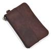 Retro Leather Change Bag, Genuine Leather Men'S And Women'S Casual Small Money Bag, Cowhide Zipper Change Bag, Handmade Coin Bag.