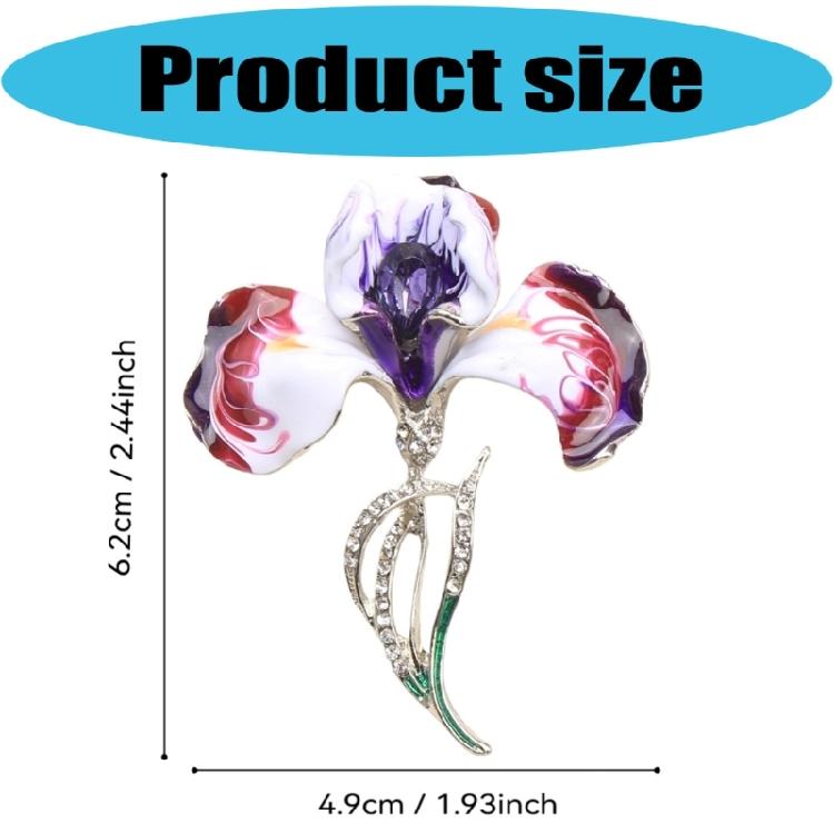 Elegant Flower Brooch Corsage Pin For Clothing Decoration Alloy Craftsmanship Safety Lapel Pin For Gift Event