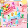 30Pcs/Lot Mini Sucker Dolls Marine Land Strange Animal Cupule Suckers Kids Action Toy Capsule Model Suction Cup Puppets