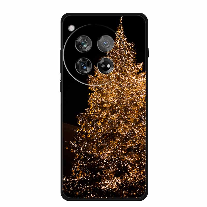 Christmas Phone Cases For Oneplus 12 12R 13 Case Black TPU Silicone For OnePlus 13 5G TPU Protective Soft Cover 1+12 1+12R 1+13