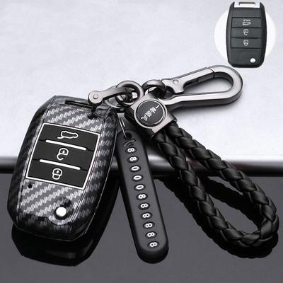 Carbon Auto Klappschlüssel Hülle Abdeckung Schale Für KIA Rio 3 K2 Ceed Cerato K3 K5 Sorento Sportage Soul K4 Picanto Optima Forte Stinger