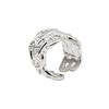 Hermes Chaine DAncre Open Chain Ring Women Ring Silver H109506B-000