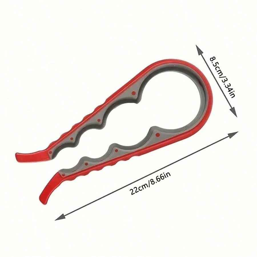 1 Pc 4-In-1 Jar Opener & Can Opener, Easy To Use For Weak Hands And Elderly - Kitchen Gadget, Convenient For Opening Jars, Cans, Bottles