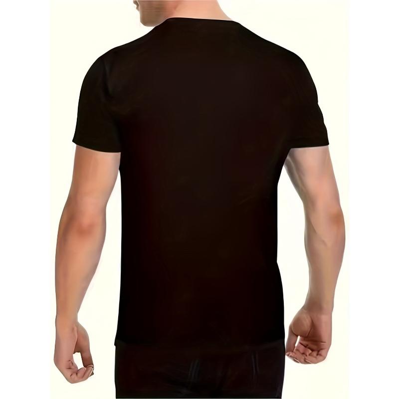 European Size Men'S Summer Casual Short-Sleeve T-Shirt Featuring a Silhouette Pattern of a Horse And a Dog