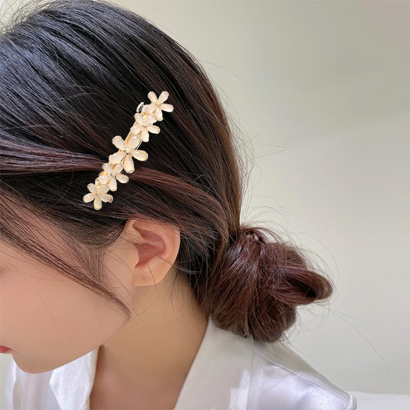 Flower Hair Clips for Women Vintage Hair Barrettes Hairpin Fashion Spring Hair Clip Pin Elegant Hair Claw Clamps Floral Hair Accessories for Girls