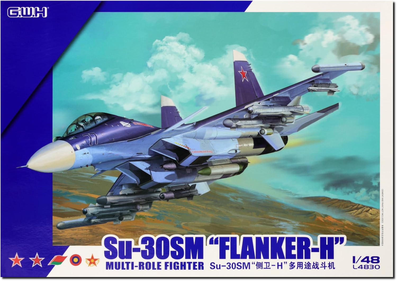 

Great Wall Hobby Flanker H пластикова модель L4830 1/48 Су-30СМ (Літак)