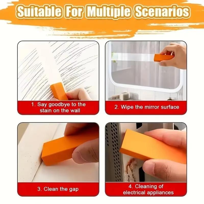 1Pcs Easy Limescale Eraser Rubber Household Kitchen Cleaning Tools Kitchen Toilet Rust Brush Bathroom Glass Rust Remover