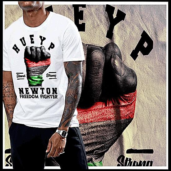 

Huey P Newton T-Shirt Black History Melanin quote African Pride Freedom fighter M